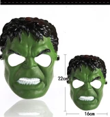 Yeşil Renk Süper Kahraman Dev Adam Hulk Maskesi - 1