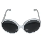 80 li Yıllar Beyaz Renk Nostalji Yeşilçam Parti Gözlüğü - 1