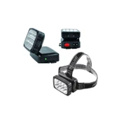 12 Ledli Şarjlı Kafa Lambası Power Ledli Kafa Feneri Tepe Lambası - 1