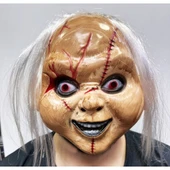 Beyaz Saçlı Chucky Maskesi - 1