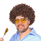 Bob Ross Bonus Peruk Kahverengi Renk 120 gr - 1