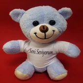 Mavi Seni Seviyorum Tişörtlü Ayı - 1