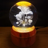 Usb li I Love You Dönen Cam Küre - 1