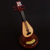 Saz Tasarımlı Dekoratif Müzik Kutusu - 1