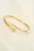 316L Çelik Gold Renk Çivi Model Bileklik - TJ-BB4321 - 1