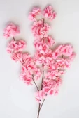 Yapay ÇiçekKOYU PEMBE  Bahar Dalı Japon Kiraz Çiçeği 90 Cm thumbnail 3