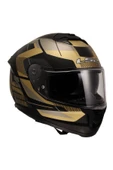 STREAM 2 ROAD MAT SİYAH-GOLD-GRİ KASK - 5