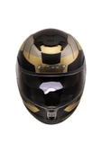 STREAM 2 ROAD MAT SİYAH-GOLD-GRİ KASK - 3