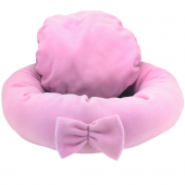 Polar Simit Kedi & Küçük Irk Köpek Yatağı -Pembe - 3