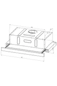 Luxell İnox Aspiratörlü Set Üstü Ocaklı Takım (Ds6-905  Aspiratör + Lx-420f  Ocak) - 5