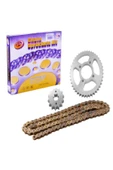 ORİNGLİ ZİNCİR DİŞLİ SET [GOLD] [14T/45T] [428HX118L] YBR - SFR #54701P - 1