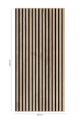 petels 60x120 Cm Açık Meşe Dekoratif Akustik Ahşap Duvar Paneli - 1