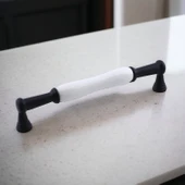 Anav Porselen Kulp 160 mm Mobilya Çekmece Mutfak Dolabı Dolap Kapak Kulpları Kulb Kulpu Siyah - 4