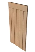 Decocraft Dekoratif Duvar Paneli ( 54 X 105 Cm ) Boyanabilir Ahşap 8 Mm Ham Mdf Duvar Paneli - 1