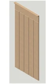 wood life Duvar Paneli 45 Cm Genişlik X 105 Cm Ham Mdf Duvar Paneli ( 6 Mm Kalınlık ) Panel45cm - 1