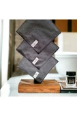 Gri Mikrofiber Temizlik Bezi 3 Adet Ev Ve Cam Temizliği Araba Tezgaüstü Bezi - 7