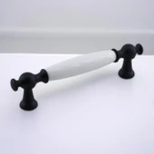 Arnas Porselen Kulp 96 mm Mobilya Çekmece Mutfak Dolabı Dolap Kapak Kulpları Kulb Kulpu Siyah thumbnail 5