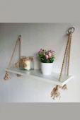 Green Life Design Dekoratif Çok Amaçlı Duvar Rafı Çiçeklik Kitaplık Saksı Rafı - 2