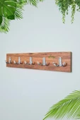 Green Life Design Atlantik - Krom Portmanto Duvar Askılığı Modern Elbise Askılığı 5'li Metal Askılıklı - 3