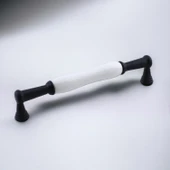 Anav Porselen Kulp 192 mm Mobilya Çekmece Mutfak Dolabı Dolap Kapak Kulpları Kulb Kulpu Siyah thumbnail 6