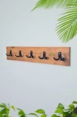 Green Life Design Atlantik - Siyah Portmanto Duvar Askılığı Modern Elbise Askılığı 5'li Metal Askılıklı - 1