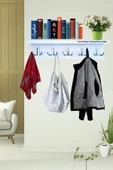 Green Home Desing Decoration Portmanto Duvar Askılığı Elbise Askılığı Beyaz Kapı Arkası Hol Koridor Mutfak Havlu Askılığı - 2