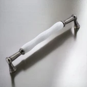 Anav Porselen Antik Nikel Kulp 192 mm Mobilya Çekmece Mutfak Dolabı Dolap Kapak Kulpları Kulb Kulpu - 4