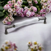 Anav Porselen Antik Nikel Kulp 192 mm Mobilya Çekmece Mutfak Dolabı Dolap Kapak Kulpları Kulb Kulpu - 7