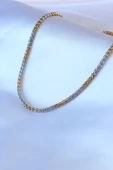 316L Çelik Mix Renk Kalın Zincir Model Erkek Kolye - TJ-ERK1320 - 2