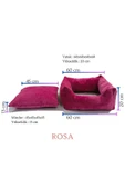 Rosa Büyük Pet Kedi & Köpek Yatağı Ayrı Kullanılabilir Minderli - 2