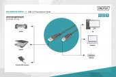 DIGITUS AK-300105-050-S 5m USB2,0 AE/BE KABLO,SİYA - 4