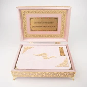 Raşel Kaplama Rahleli Kur'an-ı Kerim (Orta Boy, Pembe) - 3