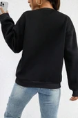 Unisex Nice Baskılı Bisiklet Yaka Sweatshirt - 2