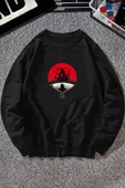 Unisex Itachi Uchiha Baskılı Bisiklet Yaka Sweatshirt thumbnail 1