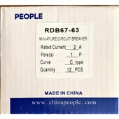 PEOPLE ELEKTRİK 2AMPER KOMBİ SİGORTASI 1X2A 4,5KA VE KUTUSU DAHİL - 1
