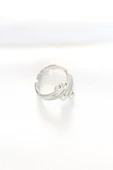 Topçuk Model Zirkon Taşlı Silver Renk Ayarlanabilir Yüzük - TJ-BYK3137 - 3