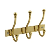 Metal Gold 3'lü Birleşik Portmanto Vestiyer Duvar Monteli Dolap Askılığı Vidalı Elbise Asma 1 Adet thumbnail 6