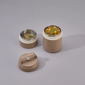 Aryıldız Bento Lunch Box Yemek Termosu Katlı Haki 620 Ml Ar262252 - 1