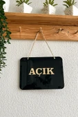 Mağaza Açık Kapalı Tabelası Pleksi - 20*15 Cm - 1 Adet Kancalı Cam Vantuzu Hediye - 3