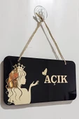 AÇIK/ KAPALI Kapı Tabelası - Kuaförler ve Güzellik Merkezleri için - 4