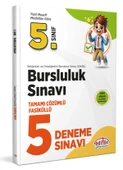 Editör Yayınları 5. Sınıf 2025 Bursluluk Sınavı Tamamı Çözümlü 5 Deneme - 1