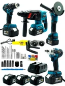 Germany Style 5'Li Usta Seti Akülü Matkap-Vidalama-Kırıcı Delici-Taşlama-Somun Sökme -Boru Kaynak M - 2