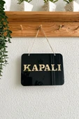 Mağaza Açık Kapalı Tabelası Pleksi - 20*15 Cm - 1 Adet Kancalı Cam Vantuzu Hediye - 5