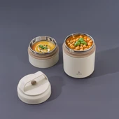 Aryıldız Bento Lunch Box Katl Yemek Termosu Beige 620 Ml Ar262245 - 1