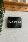 Mağaza Açık Kapalı Tabelası Pleksi - 20*15 Cm - 1 Adet Kancalı Cam Vantuzu Hediye - 2