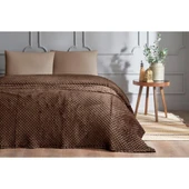 ÖZDİLEK TOMURCUK TEK KİŞİLİK BATTANİYE KAHVE 150X220 - 1
