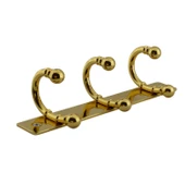 Metal 3'lü Birleşik Vestiyer Duvar Monteli Askı Dolap Askılığı Vidalı Gold Elbise Askısı 1 Adet thumbnail 7