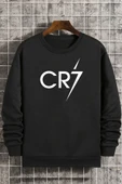 Unisex Cr7 Bisiklet Yaka Sweatshirt - 1