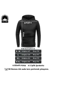 Unisex Pusula Sırt Baskılı Bisiklet Yaka Sweatshirt - 3