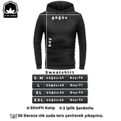 Unisex The Power Baskılı Bisiklet Yaka Sweatshirt - 3